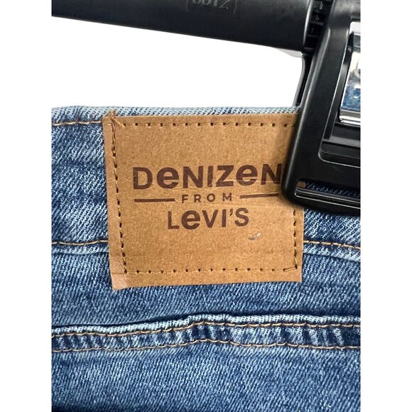 Denizen From Levis Mid-Rise Denim Shorts Sz 5 Blue Frayed Hem Distressed Casual - Picture 3 of 11